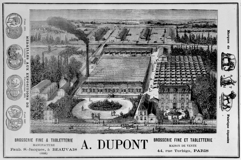 Usine de boutons et de tabletterie Dupont Deschamps, puis La Brosse et Dupont