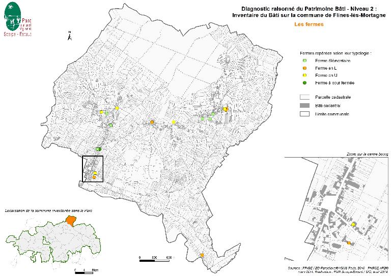 Le territoire communal de Flines-lès-Mortagne