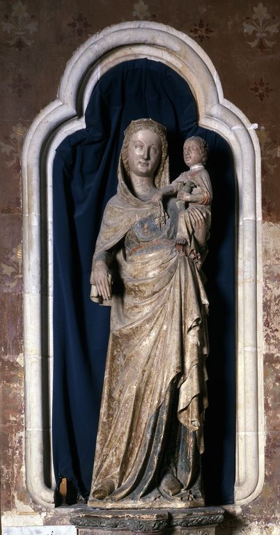 Statue (petite nature) : Vierge à l'Enfant, dite Notre-Dame de Labon ou Notre-Dame-la-Bonne