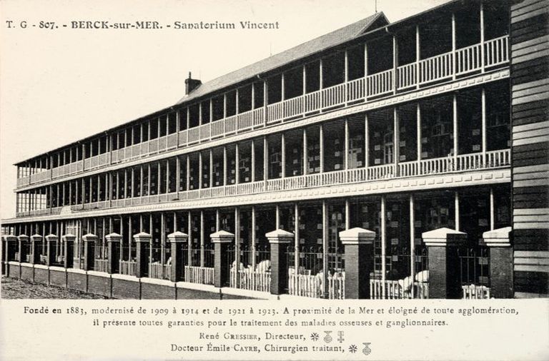 Ancien hôpital marin, dit maison Cornu pour filles, puis sanatorium Parmentier, enfin sanatorium Vincent (détruit)