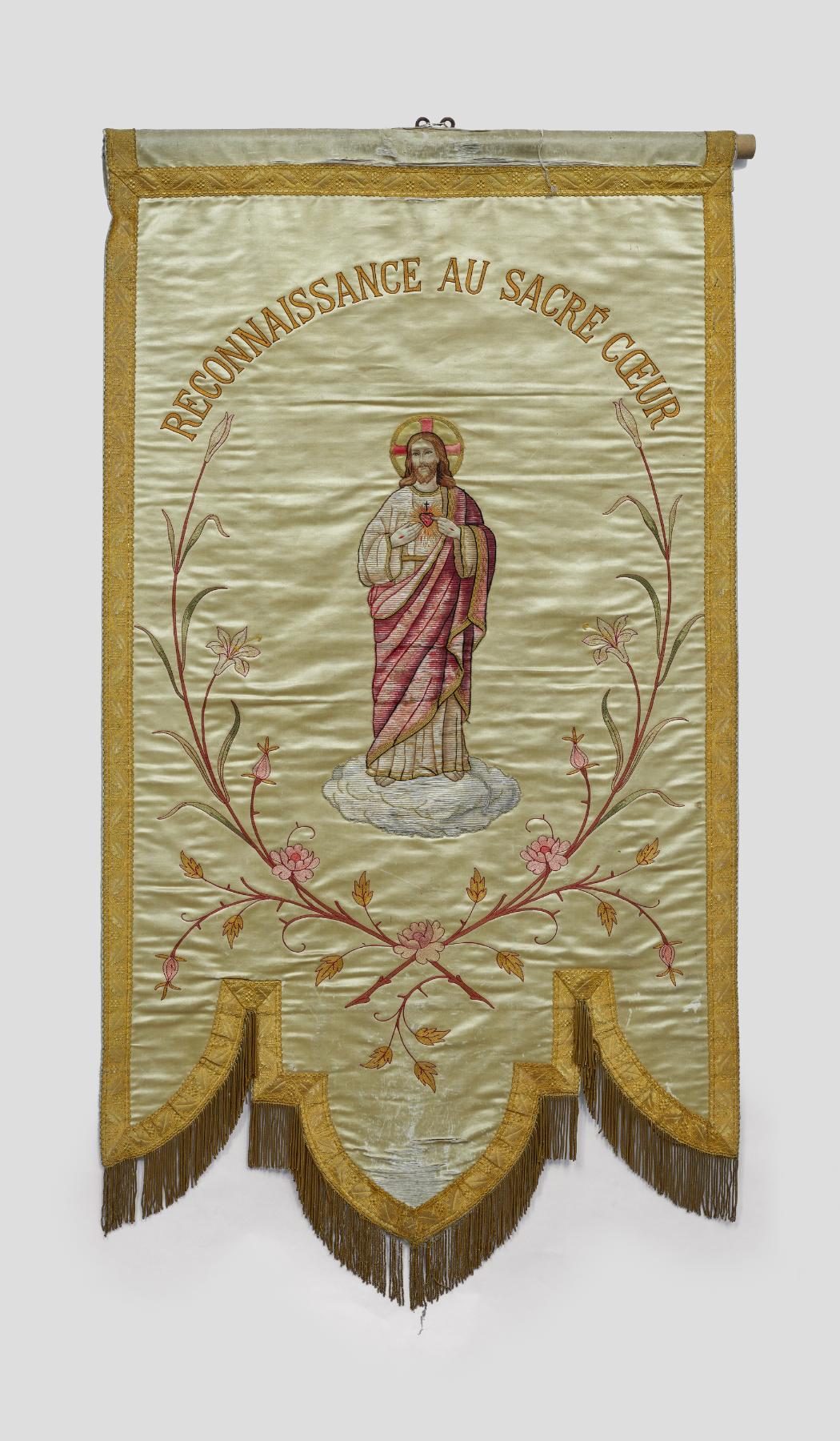 Bannière de procession : Sacré-Cœur de Jésus (n°2)