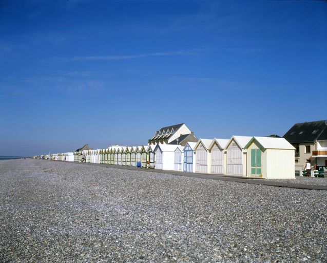 Cabines de bain de la plage de Cayeux-sur-Mer