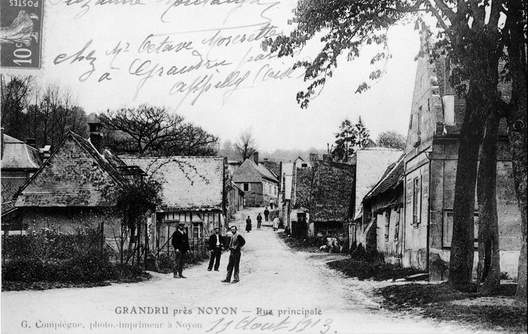 Le canton de Noyon : le territoire de la commune de Grandrû