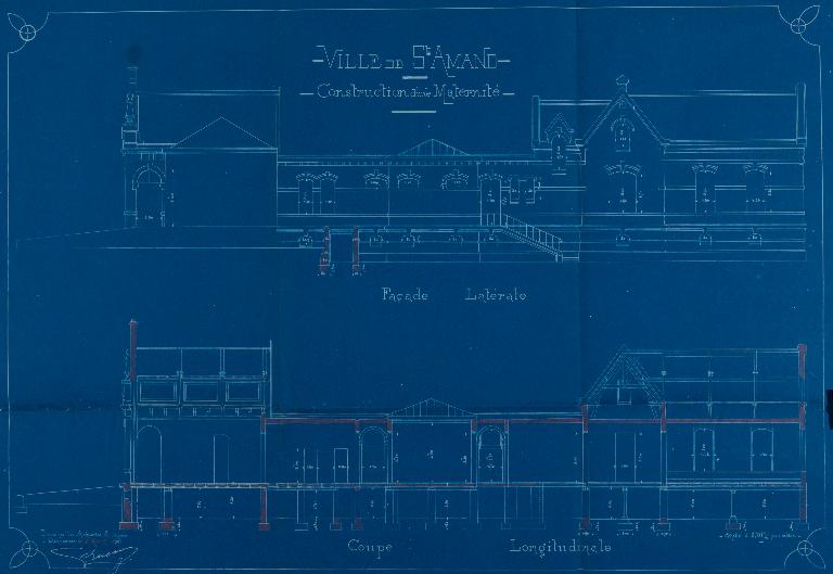 Hôpital, hospice, puis maternité, pouponnière et crèche, actuellement centre hospitalier