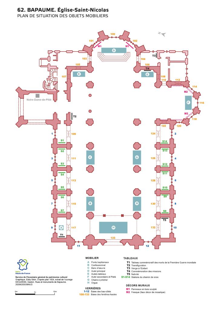 Le mobilier de l'église paroissiale Saint-Nicolas de Bapaume