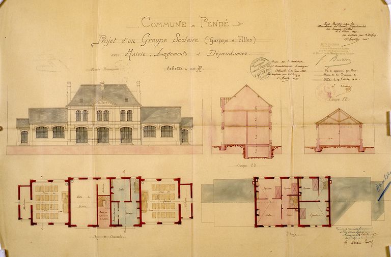 Mairie et école primaire de Pendé