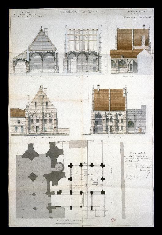 Ancien ensemble canonial de Soissons (salle capitulaire, cloître, maisons, collège)