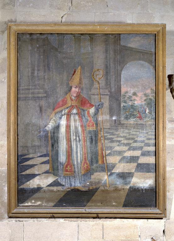 Tableau d'autel : saint Hubert