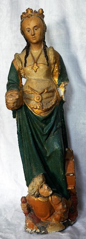 Statuette : Sainte Catherine d'Alexandrie