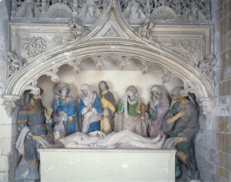 Groupe sculpté : La Mise au tombeau