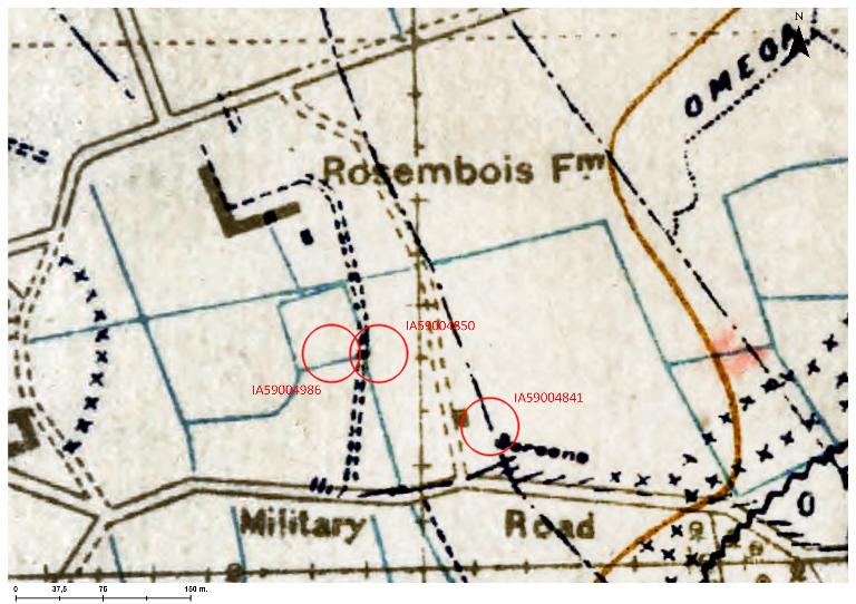 Ensemble de 3 casemates, dites de la ferme de Rosembois