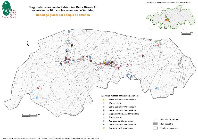 Le territoire communal de Warlaing