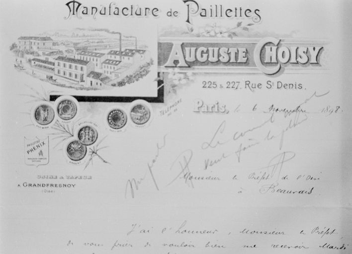 Ancienne usine de produits chimiques Auguste Choisy, puis de la S.A. des produits chimiques de Chevrières, devenue usine de chaudronnerie Krieg et Zevy Industries