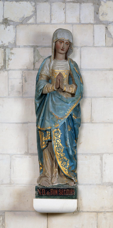 Statue (petite nature) : Vierge du Calvaire dite Notre-Dame du Bon-Secours