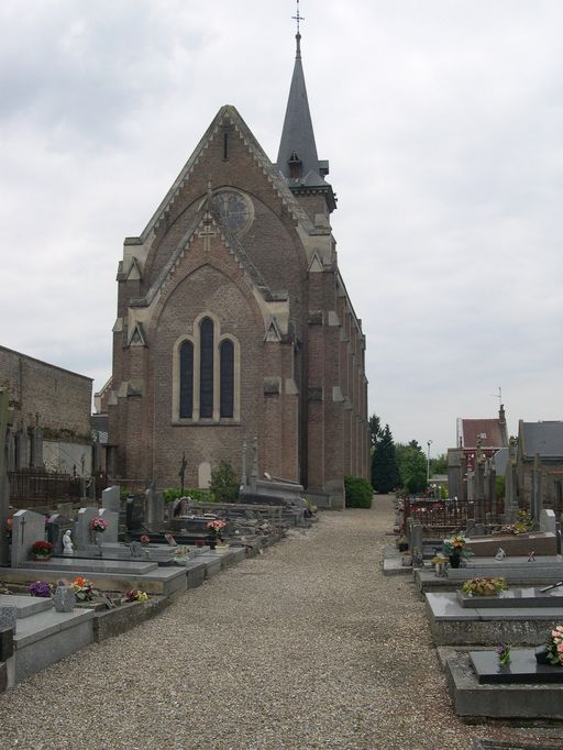 Église paroissiale et cimetière (étudié) Saint-Riquier de Dreuil-lès-Amiens