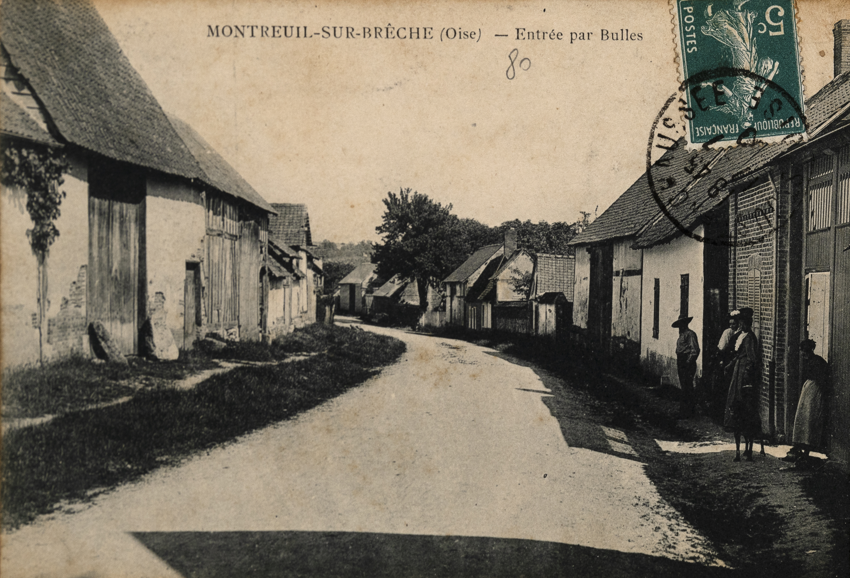 Le village de Montreuil-sur-Brêche