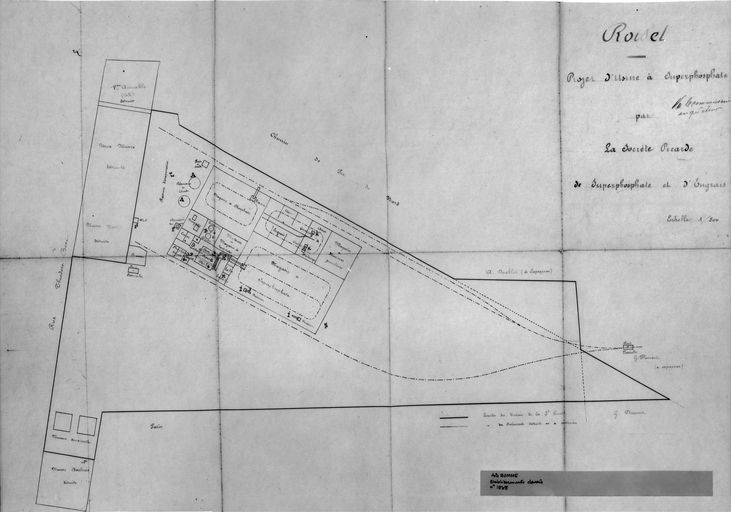 Ancienne usine de traitement des phosphates, dite Société picarde de superphosphates, puis des engrais de Roubaix, puis des engrais Pierre Linet (vestiges)