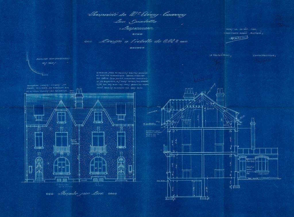 Maisons jumelles, ancienne propriété de M. François Théry-Emmery