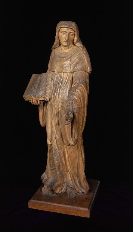Statue (petite nature) : Sainte Angadrême (n° 2)