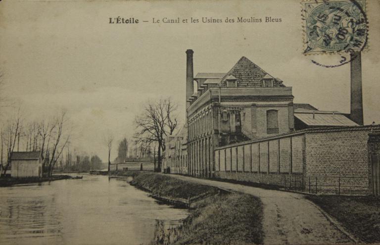 Moulin, puis filature, puis tissage de jute Saint Frères à L'Étoile, dit des Moulins-Bleus