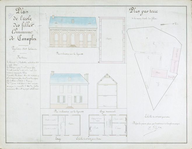 École primaire de filles de Canaples, puis école primaire de filles et de garçons, devenue école maternelle et école primaire mixte