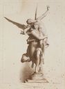 Estampe : Gloria Victis, groupe sculpté