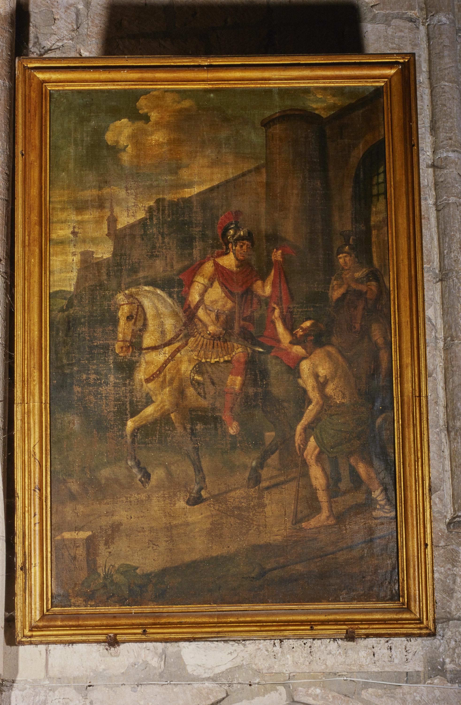 Tableau : Charité de saint Martin