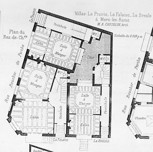 Maison à trois logements accolés, dits La Prairie (actuellement Ker Luciole), La Falaise et La Bresle