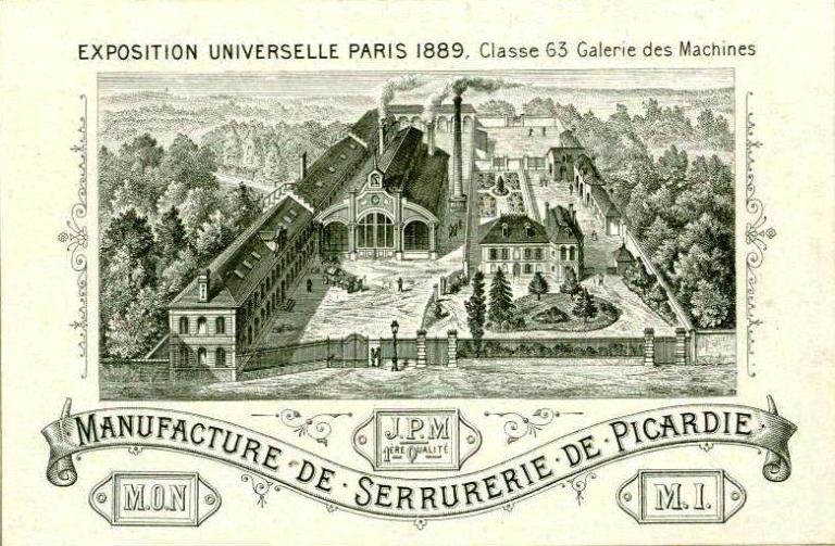 Usine de serrurerie Maquennehem et Imbert, puis Imbert Ricquier, puis Bricard