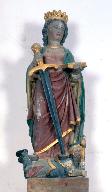 Statue (statuette) : sainte Catherine d'Alexandrie (n°1)