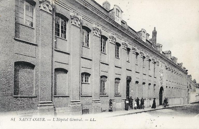 Ancien hôpital général de Saint-omer, dit hôpital général Saint-Louis, puis hospice Saint-Louis (actuellement centre administratif et hôtel de ville)