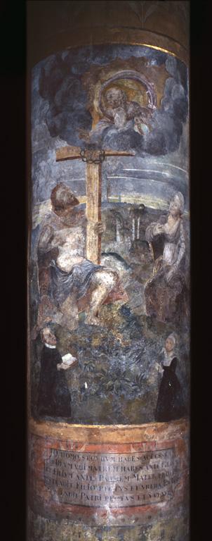 Peinture monumentale : Intercession du Christ et de la Vierge