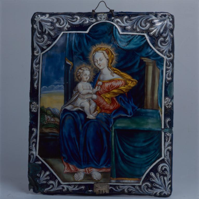 Paire de tableaux : Éducation de la Vierge et Vierge à l'Enfant