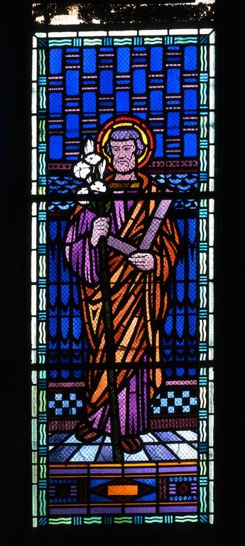 Verrière à personnages : saint Joseph (baie 2)