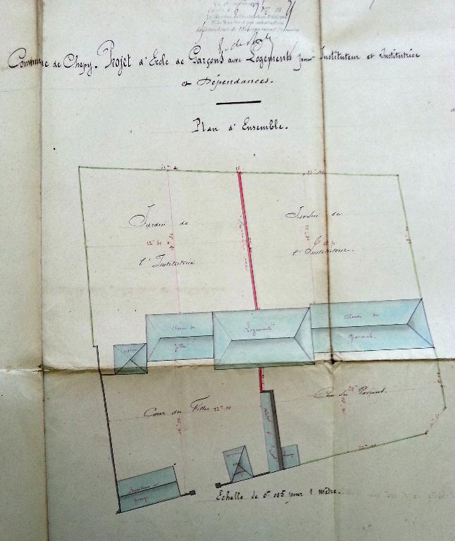 Anciennes écoles primaires de filles et de garçons et ancienne mairie de Chépy