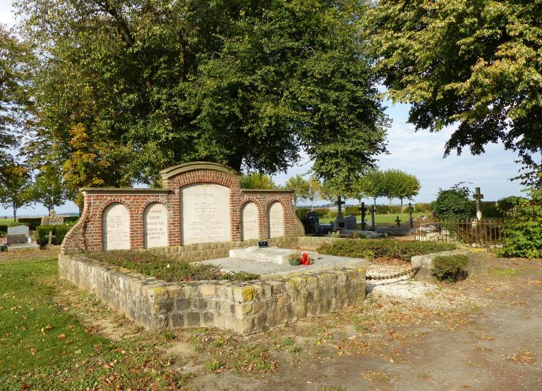 Tombeau (stèle funéraire) des familles Thery - Nouguier - Denis de Senneville-Grave