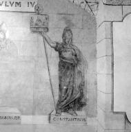 Ensemble de 28 peintures murales : les saints et figures chrétiennes du 2e au 8e siècle