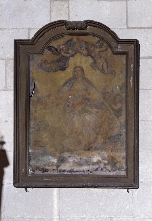 Tableau et son cadre : Glorification de la Vierge