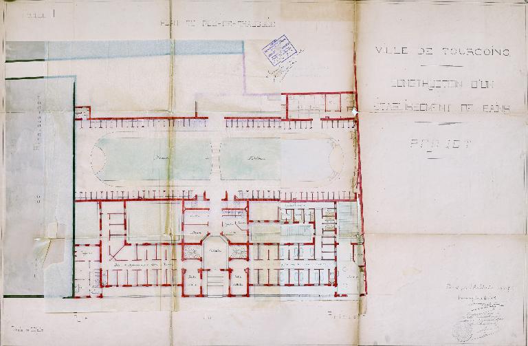 Piscine et bains publics, dits école de natation, actuellement Institut du Monde Arabe-Tourcoing