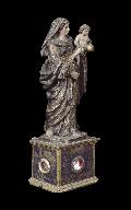 Statue-reliquaire (statuette) : Vierge à l'Enfant
