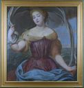 Tableau en dessus-de-porte : Portrait de femme en Amphitrite ou en Vénus (?)