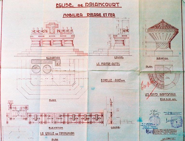 Le mobilier de l'église Sainte-Radegonde à Driencourt